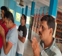 Celebrating Foundation Day at Hanuman Mandir