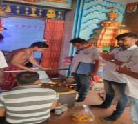 Celebrating Foundation Day at Hanuman Mandir