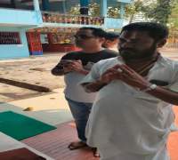 Celebrating Foundation Day at Hanuman Mandir